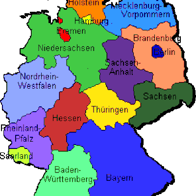 Level 1 - 1 - 7 (Map) - Bundesländer Deutschlands - Memrise