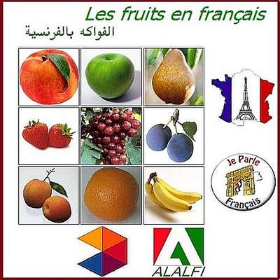 Level 1 الدرس الأول Les Fruits En Francais الفواكه بالفرنســية