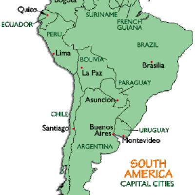 Huvudstäder Sydamerika Karta | Göteborg Karta