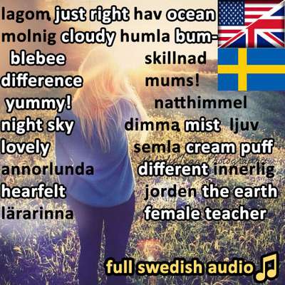 Beautiful Swedish Words | Audio Pronunc… - By SvenskaSanna - Memrise