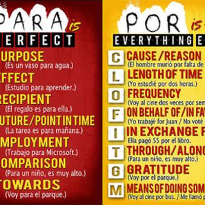 por vs para