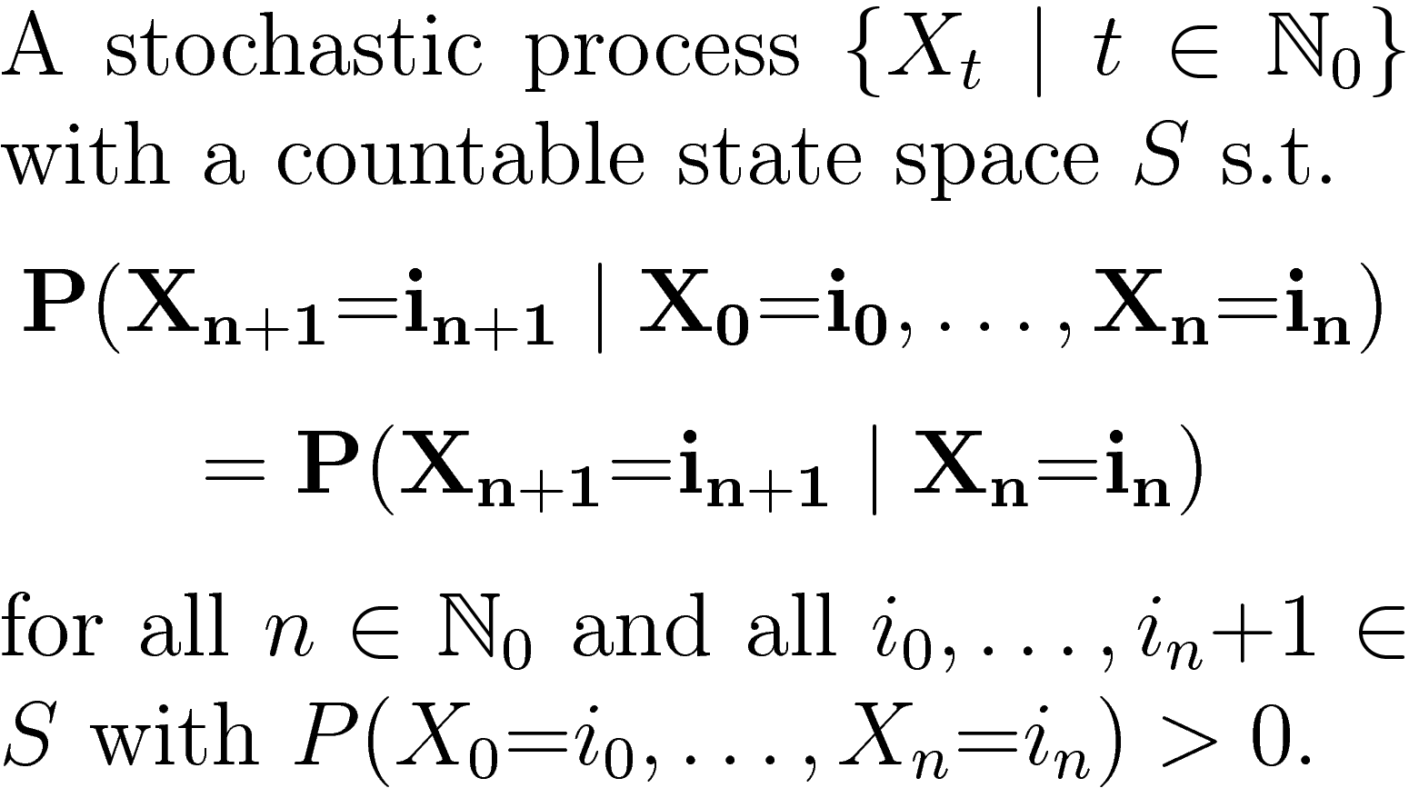 Level 34 Markov chains Probability Theory and Statistics (Introduc