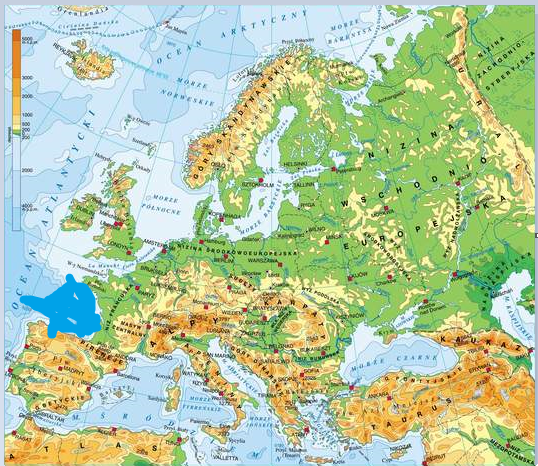 Level 5 - Wódy - Mapa Europy - Memrise